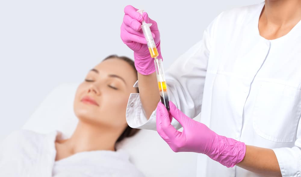 Woman chooses PRF treatment to stimulate sustained hair growth.